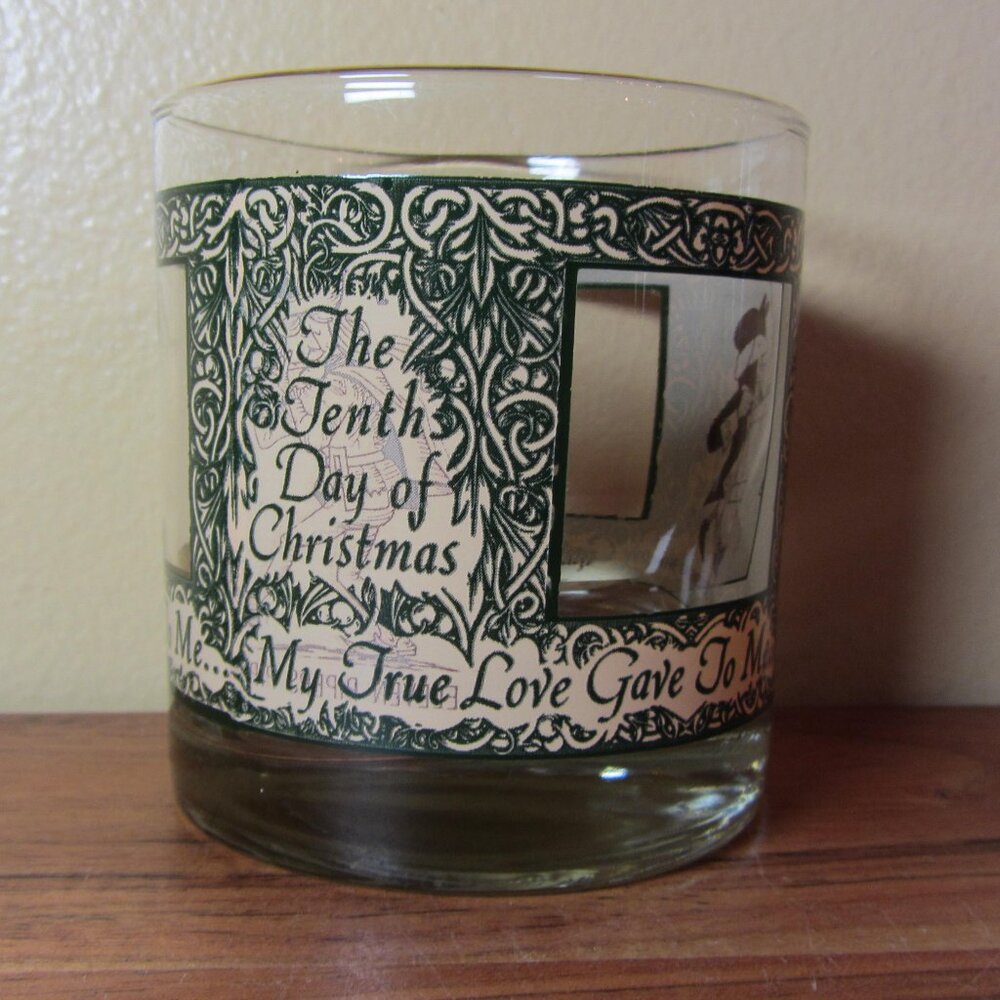 12 oz vintage Houze days 10/11/12 Peek-a-Boo 12 days of Christmas DOF (W4446)